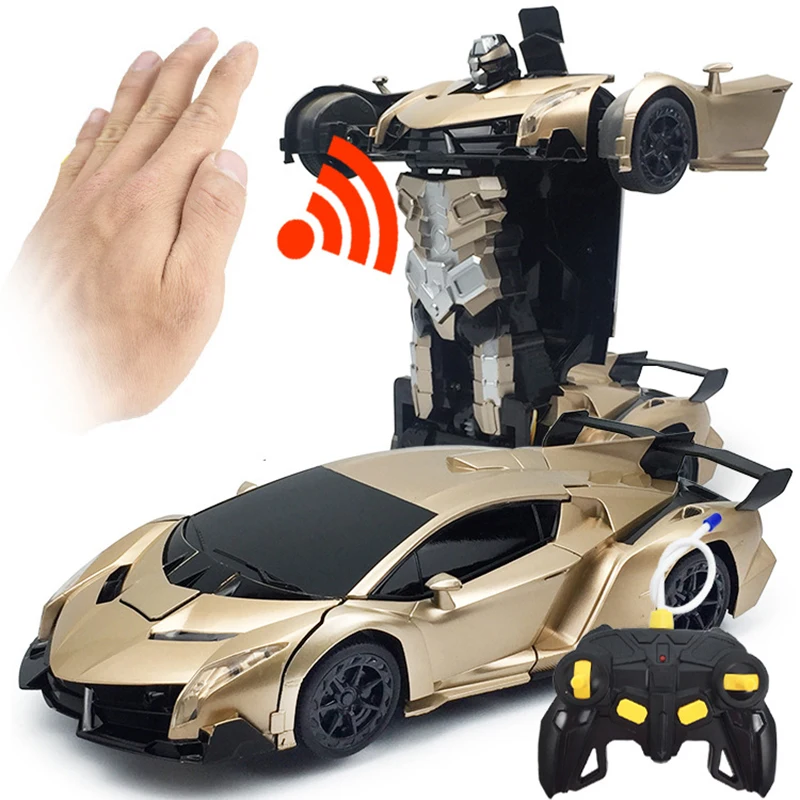 

2In1 RC Car Sports Transformation Robots Remote Control Deformation Racing Car RC Fighting Toy Kids Children'S Birthday Gift Car
