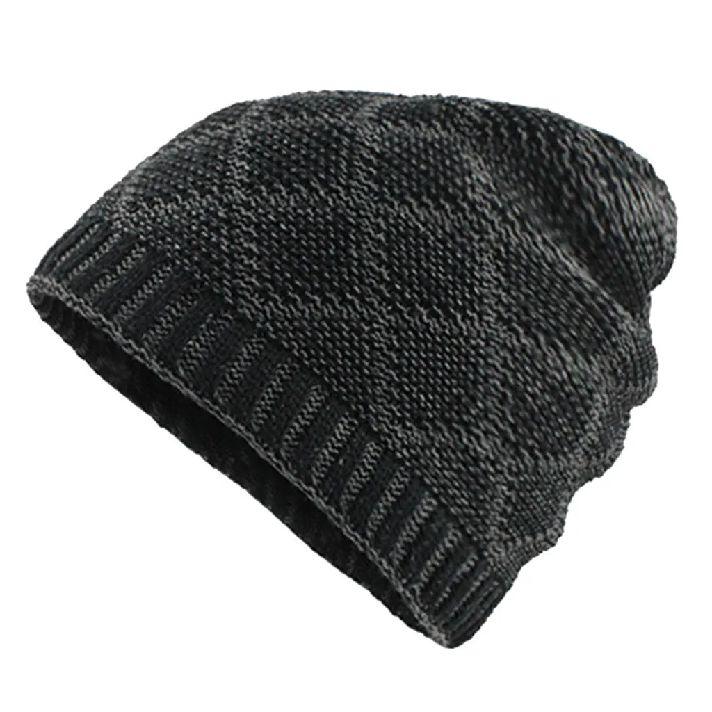 Womail warm thick crochet winter wool knit casual hat fashion solid color M301212 | Аксессуары для одежды