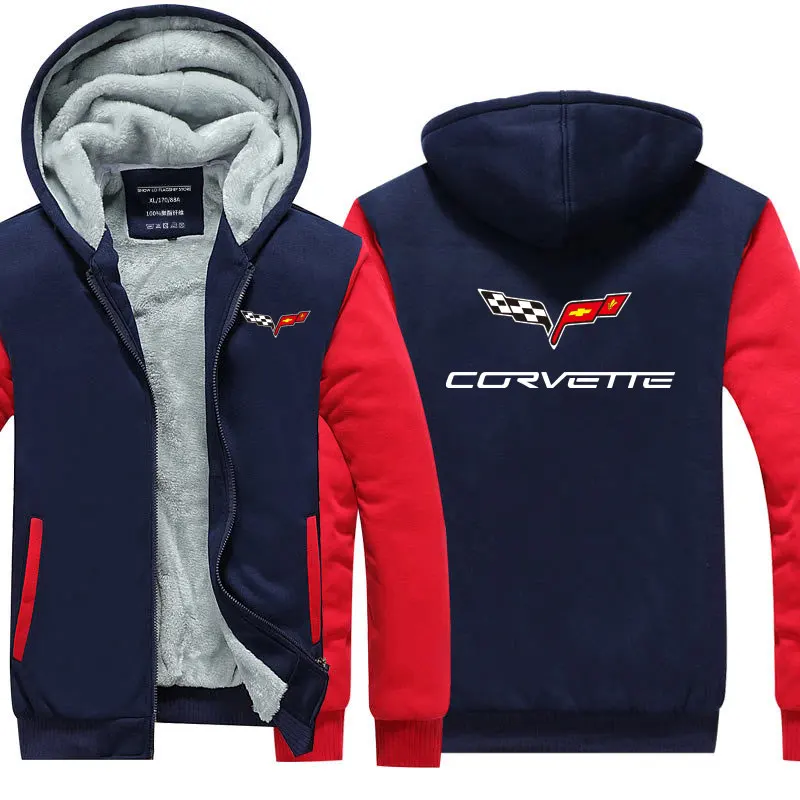 Для зимы мужские Новое поступление толстовок Cheverolet Толстовка Corvette для мужчин для мужчины мужские утепленные пальто толстовки куртки
