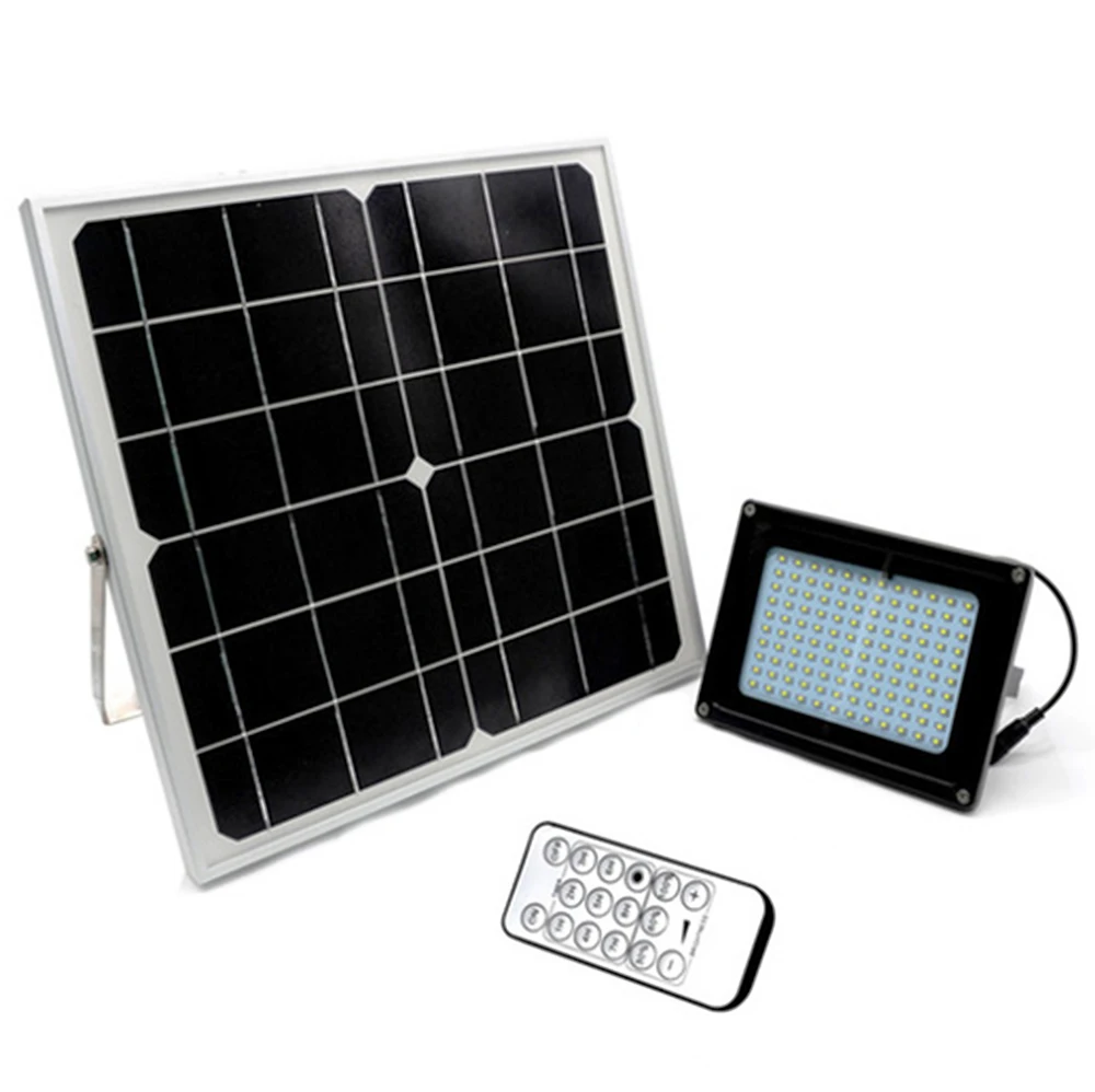 Remote Control Stepless Dimming 18w Solar Panel 120led Remote Control Stepless Dimming 18w