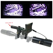 Новый горячая Охота оптика лазерный прицел Инфракрасный прицел ночного видения Охота аксессуары с инфракрасным фонариком и ЖК-монитор