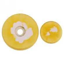 16 шт./партия, 4 размера, желтые Качественные прочные войлочные подушечки для флейты, закрывающие колодки для отверстий флейты, Набор сменных аксессуаров для флейтов, инструментов