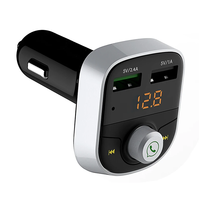 

Dual USB Car Charger LED Digital Phone Bluetooth Receiver Play TF Card U Disk Car Charger Bluetooth MP C3.0 Quick Charger