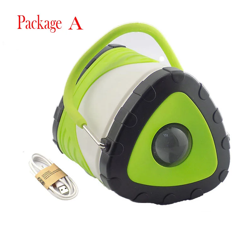 Package A Светодиодный наружный ручной флэш-светильник фонарь светильник ing USB Перезаряжаемый рабочий флэш-светильник 18650 батарея мощная походная лампа - Мощность в ваттах: Package A