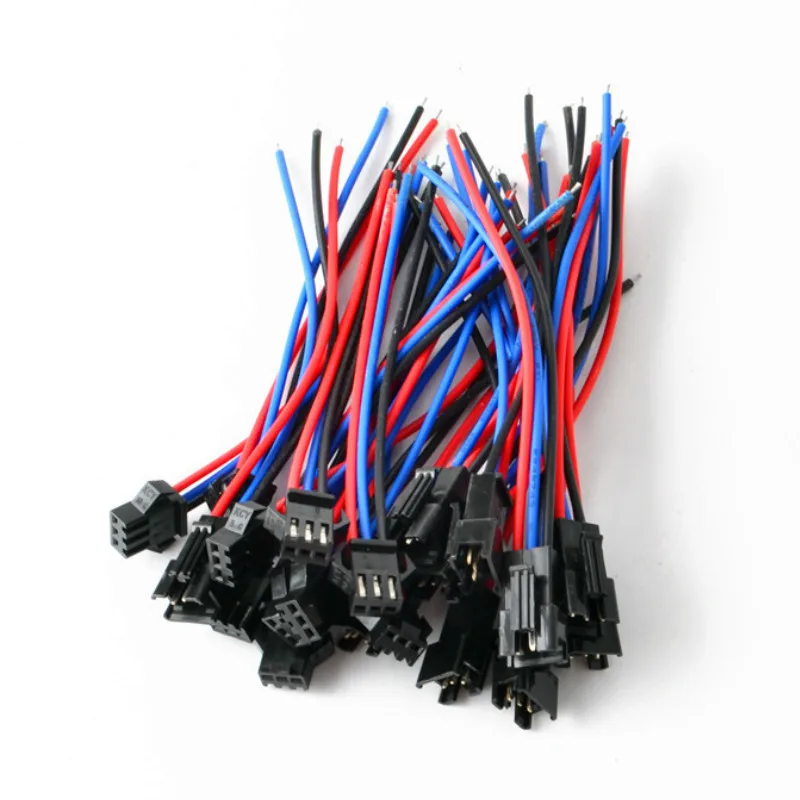 

50Pairs 3P JST SM Male Female Wire Connector SM3P LED connectors