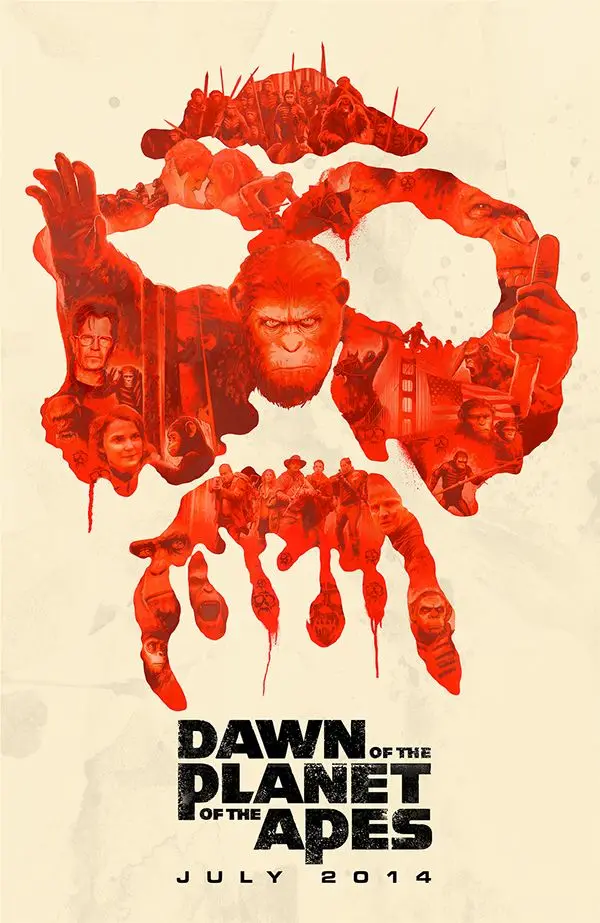 Dawn of the Planet Apes фильм плакат Винтаж ретро декоративные DIY наклейки на стену