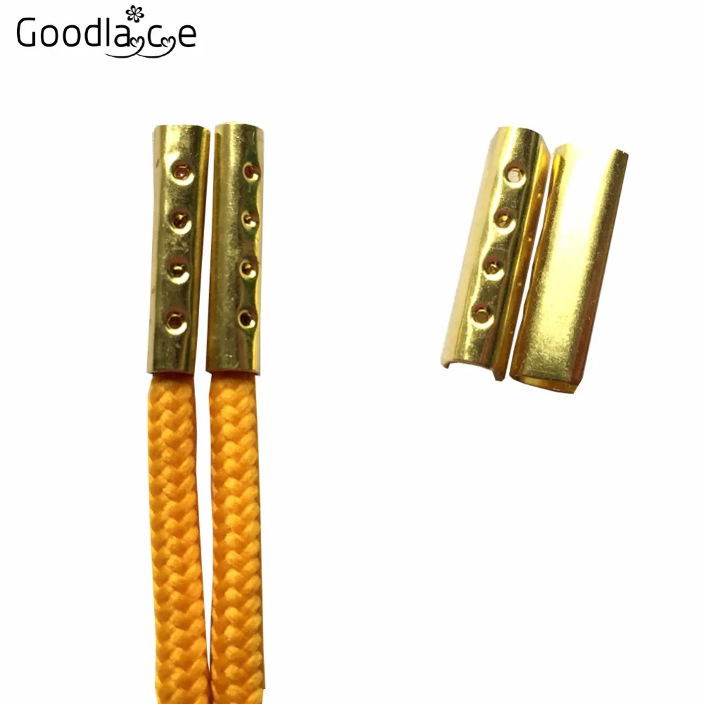 200 PCS Set Metal Aglets DIY Shoelace Tips Head Repair Replacement  for Shoe Lace 4 Colors