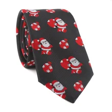 Новые мужские аксессуары галстук стиль Рождество Санта-Клаус шаблон мужской галстук шеи мужской галстук вечерние Gravatas мужской галстук 6 см