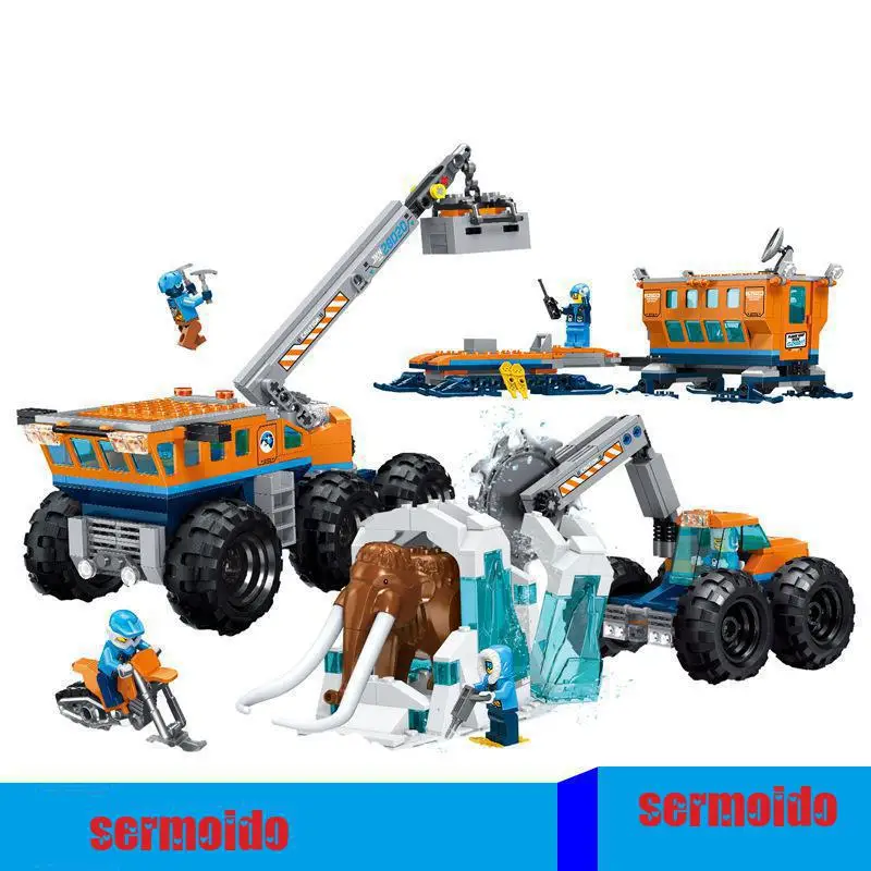 

2018 Compatible Legoings 60195 02111 City Arctic Mobile Exploration Base Set Model Building Blocks Bricks Children Toys 28020