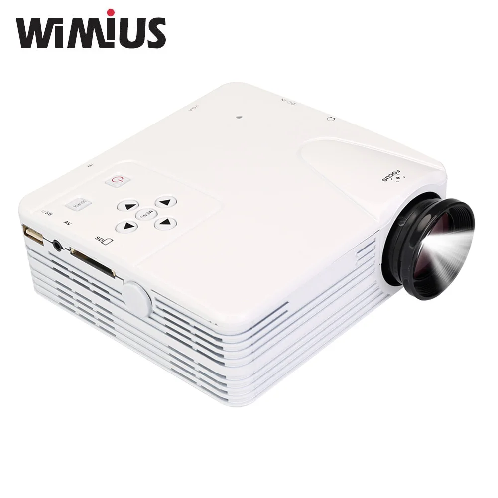 Wimius MIni Portable Projector LED HD Video Beamer 80 Lumens For Home