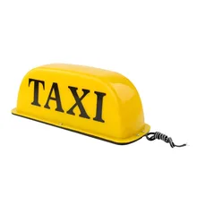12V 10 inch Taxi Cab Sign Roof Top Topper Car Super Bright LED Light Waterproof waterproof taxi cab top lamp magnetic car vehicle indicator lights with cord and plug waterproof taxi top light