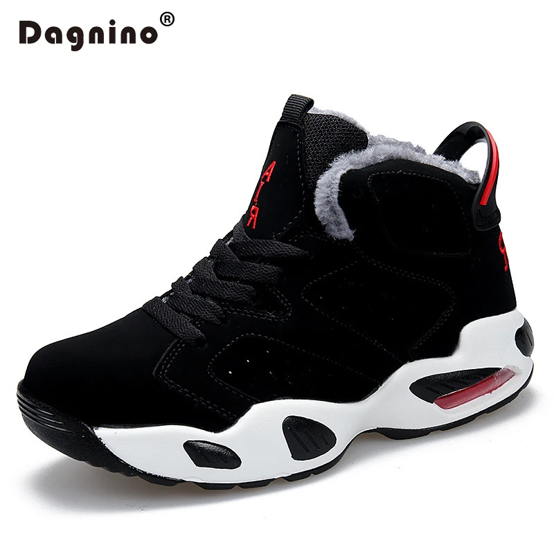 

DAGNINO Couple Winter Warm Snow Boots Mens Rubber High Tops Plush Ankle BootsWork Casual Shoes Unisex Sneakers Plus Size 35-44