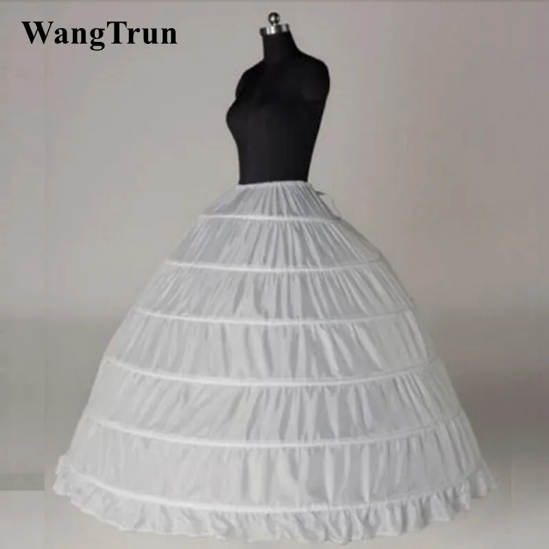 

6 Hoop Petticoat Underskirt For Ball Gown Wedding Dress 110cm Diameter Underwear Crinoline Wedding Accessories