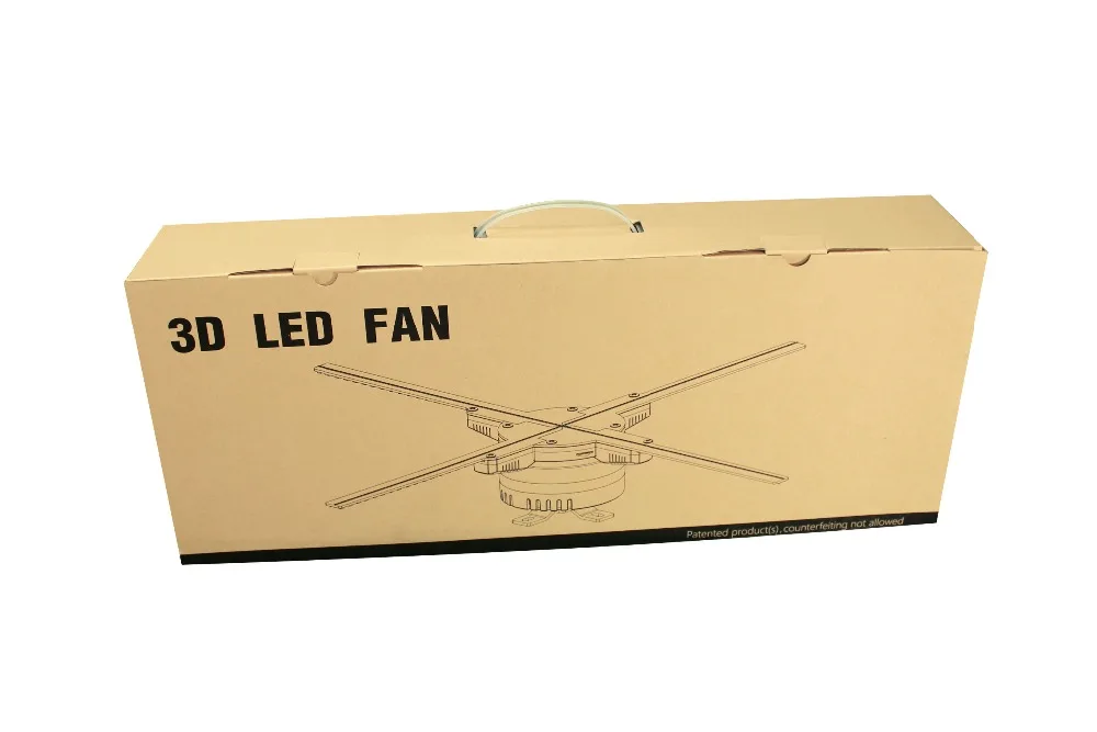 3d Голограмма светодиодный вентилятор голографический рекламный дисплей 50 см рекламный вентилятор