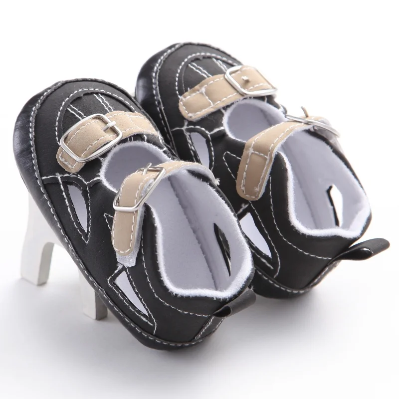 Toddler Infant Shoes First Walkers PU Buckle Strap Casual Sneaker Baby Closed Toe Designer Toddler shoes For Boys S M L