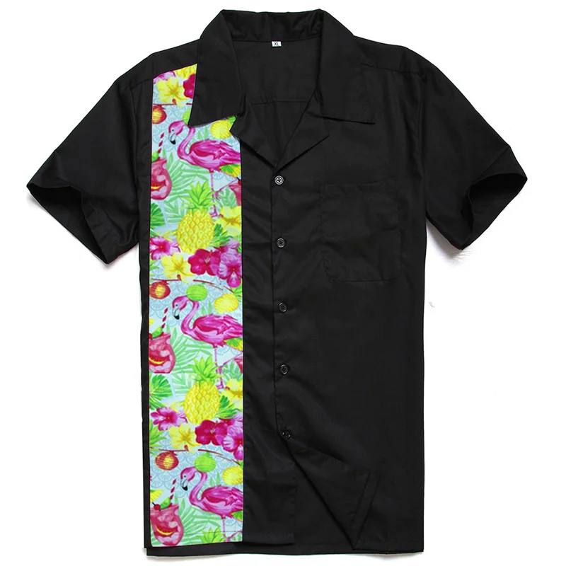 flamingo shirt black