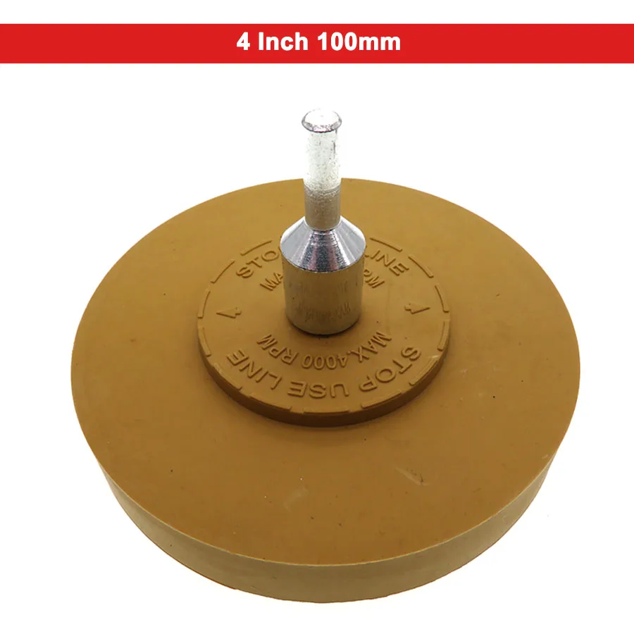 

1Pcs 88mm 100mm M6 Screw Grinding And Polishing Yellow Rubber Wheel Rubber Polishing Wheel Disc Angle Grinder