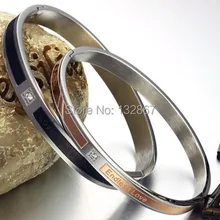 Выберите Стиль Для Мужчин's wo Для мужчин S пары Серебряный Нержавеющая сталь звено цепи магнитный браслет подарки