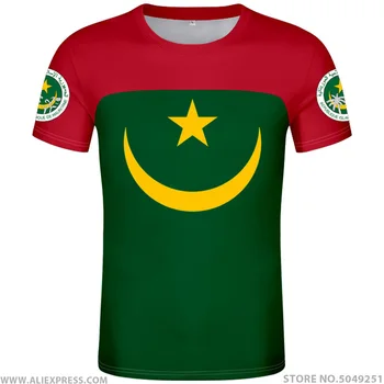 

MAURITANIA t shirt logo free custom name number mrt t-shirt nation flag mr islamic arabic country arab print photo text clothing