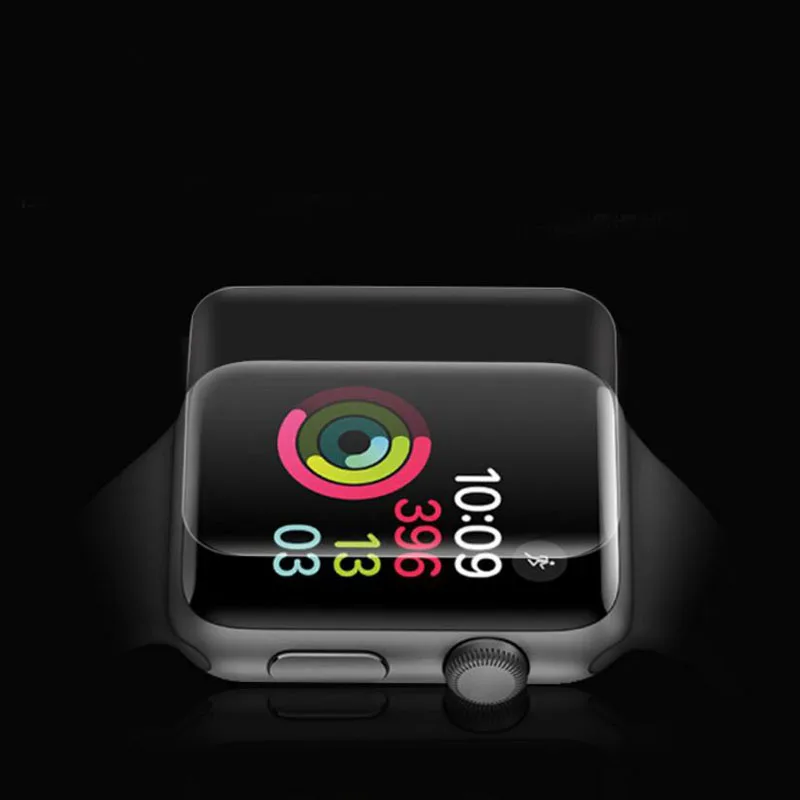 Анти-шок TPU 3D полный охват Защитная пленка для наручных часов iwatch Apple Watch серии 1/2/3 38 мм 42 мм Экран Защитная крышка(не Стекло