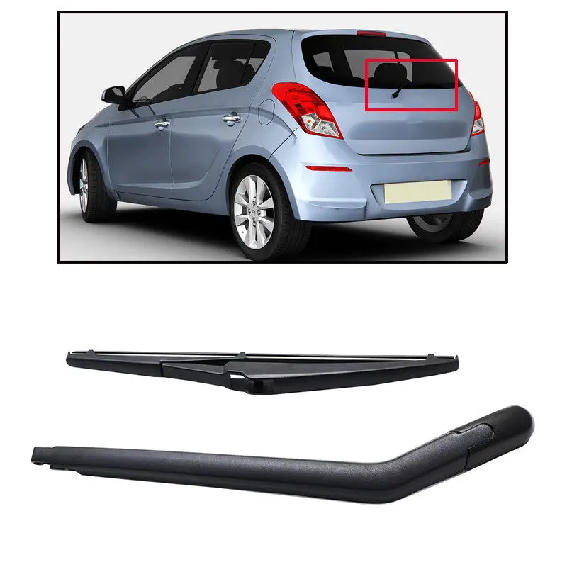 Rear Windshield Wiper Blade Arm Set Fit For Hyundai i20 2008 2009 2010