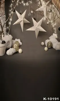 

Photography Backdrops Christmas Star Computer Printed Customized Vinyl Christmas Background Cloth fondo navidad fotografia