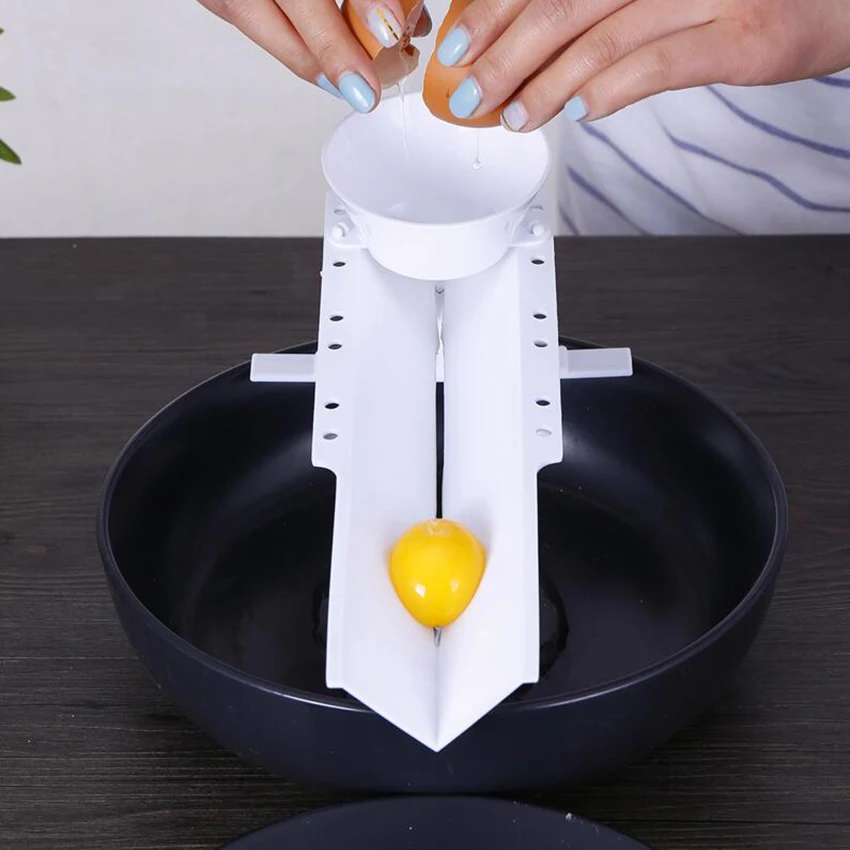 

25*14cm Creative Egg White Separator Slide Plastic Egg Yolk Divider Egg Filter Splitter Egg Tools Kitchen Baking Gadget