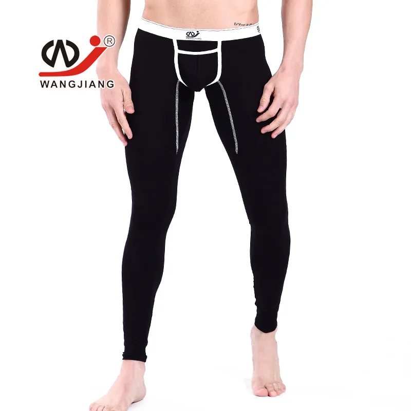 WJ brand men long johns warm pants thin elastic line of men modal Low waist sexy gay underwear men tight legging long Johns WJ brand men long johns warm pants thin elastic line of men modal Low waist sexy gay underwear men tight legging long Johns