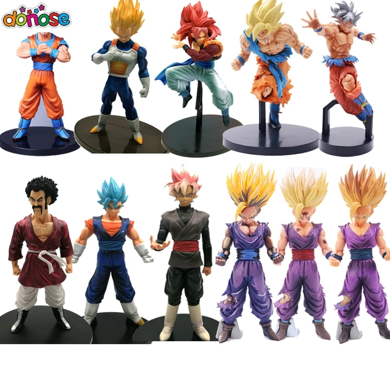 Dragon Ball Z Super Saiyan Son Goku Gohan Vegeta Figure Collection Toy Kids Gift