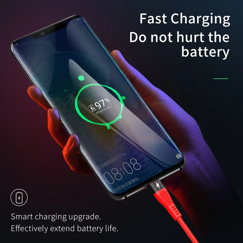 HOCO 5A USB C кабель Supercharge usb type C кабель для huawei mate 20 P30 P20 Pro Lite быстрое зарядное устройство кабель для samsung S10 S9