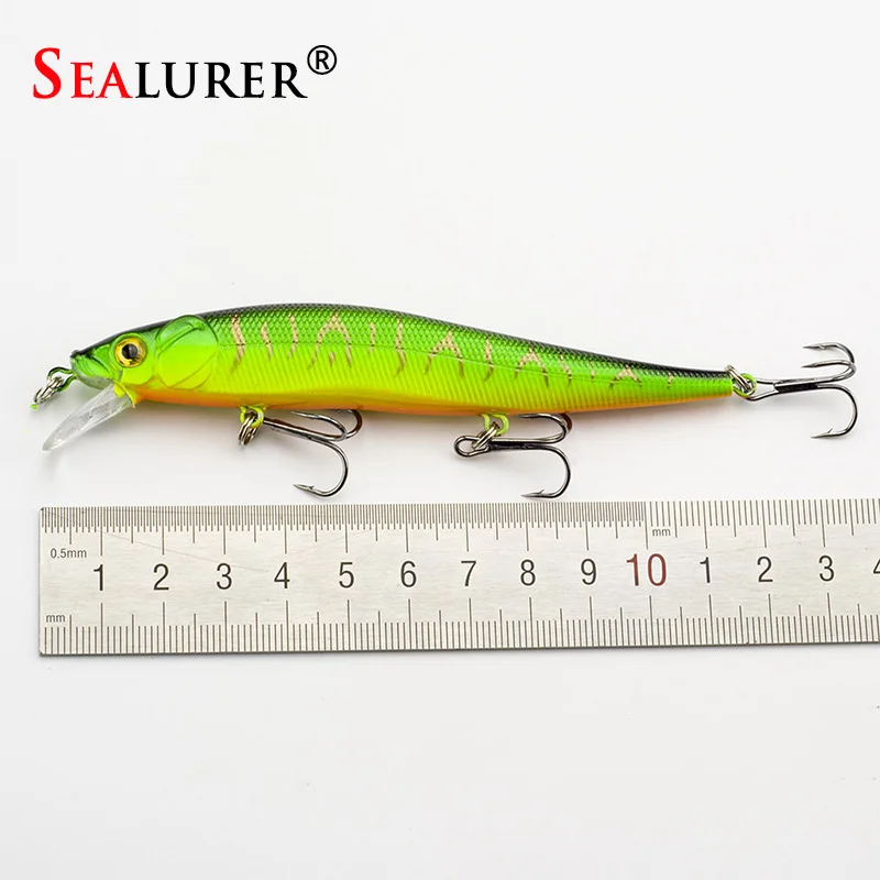 Sealurer Minnow рыболовные приманки 11,5 см 13 г воблер плавающий 6# тройной крючок искусственный Pesca жесткая приманка свимбейт кренкбейт 5 цветов