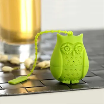

Tea Strainer Teapot Mesh For Teapot Silicone Owl Shape Tea Infuser Filter Sloth Coffee Accessories Easy Clean 5.5*4.2*3cm