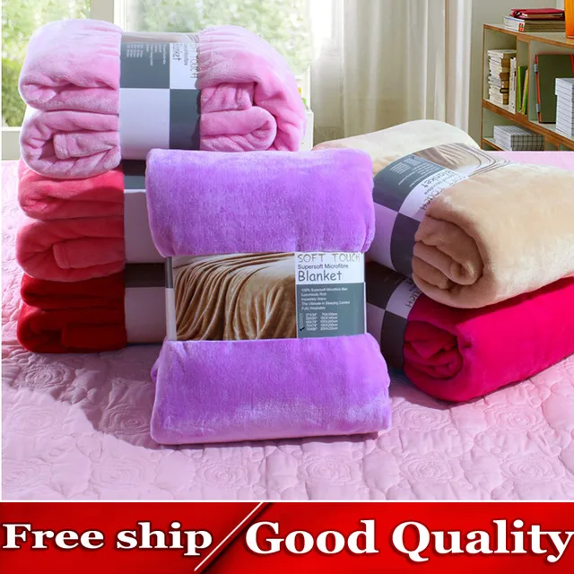 flannel fleece blanket solid