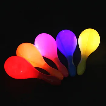 

100pcs LED Flashing Maracas Light Up Neon Beach Hula Party Maracas Adult Bar KTV Cheer Props Glow Party Supplies lin4620