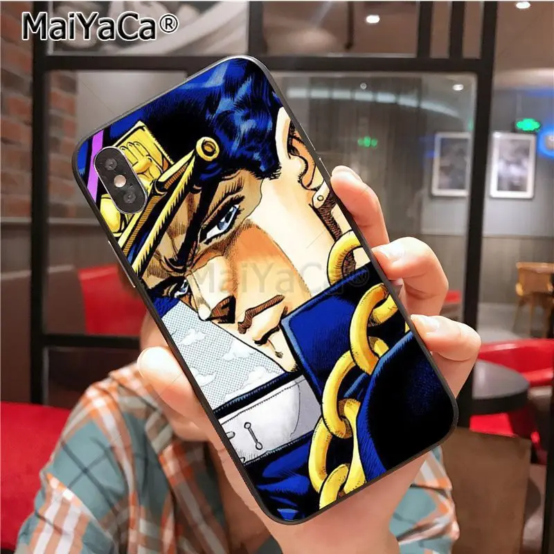 MaiYaCa JoJo Необычные Приключения милый чехол для телефона iphone 11 Pro X XS XR XS MAX 8 7 6 6S Plus 5 SE cass