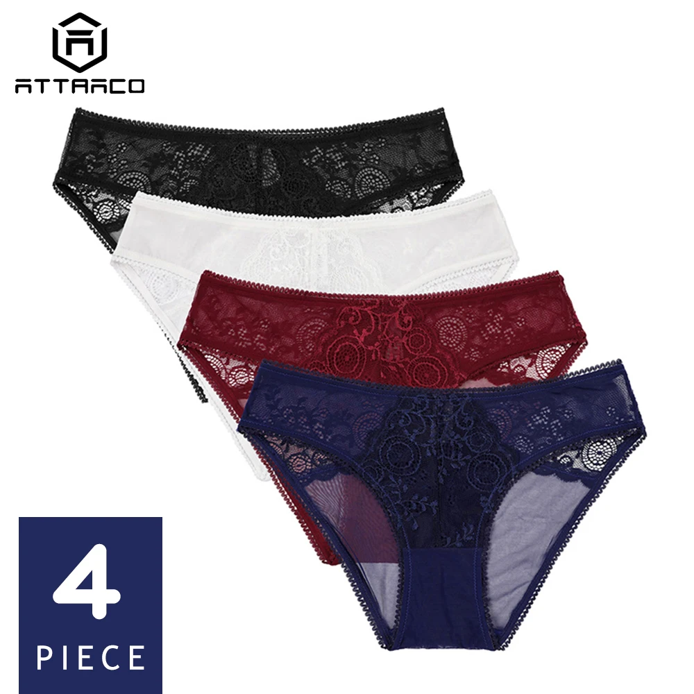 ATTRACO женское кружевное хипстерское нижнее белье V String женские трусики