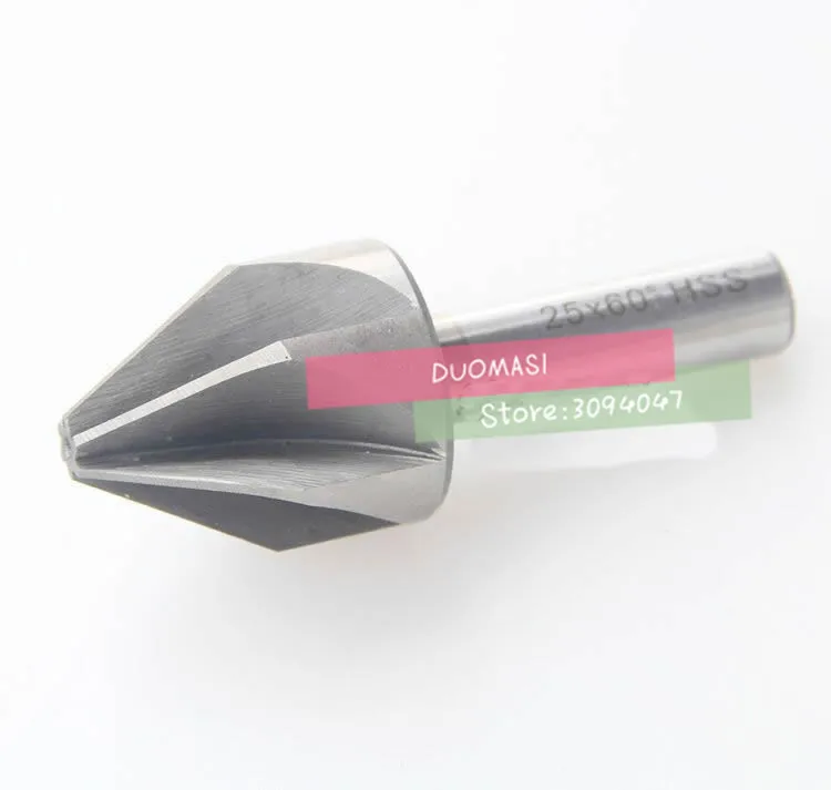 1pcs 6mm 50mm 60 Degree HSS Chamfer Cutter Chamfering Drilling Mill