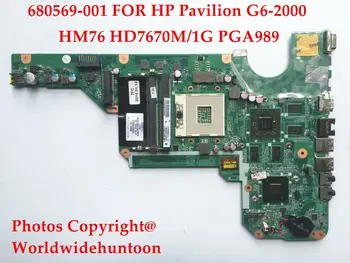 

Original laptop motherboard For HP Pavilion G6-2000 G4-2000 G7 680569-001 DA0R33MB6F1 HM76 PGA989 DDR3 7670M/1GB Fully tested
