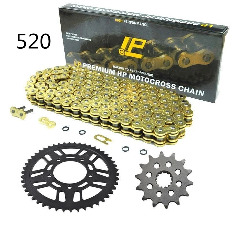 

For YAMAHA WR400 1999 2000 2001 14T/50T Motorcycle front rear sprocket 520 chain Pitch links Drive Motorbike Chain Sprocket Set