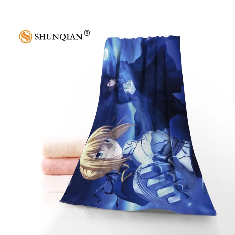 New Fate stay night UBW Towel Printed Cotton Face/Bath Towels Microfiber Fabric For Kids Men Women Shower Towels K0678S