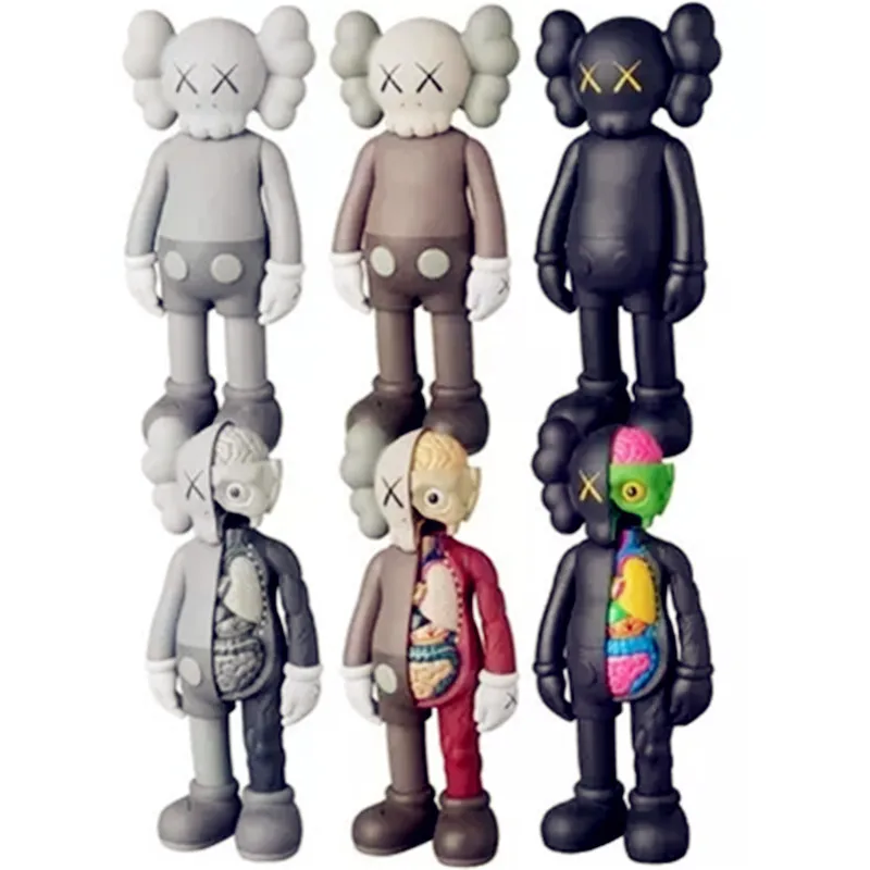 

8" KAWS Tide Doll OriginalFake BFF Tide Doll Brian Street Art PVC Action Figure Collectible Model Toy S161
