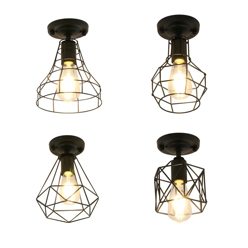 

Nordic Tieyi Ceiling Lamp American Rural Corridor Corridor Hallway Modern Ceiling Light Dressing Room Study Bedroom Lamps