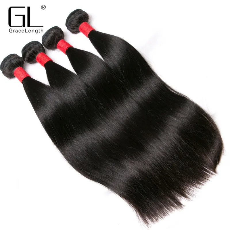Cheap 8A Brazilian Virgin Hair Straight 4 Bundles Brazilian Straight Hair Brazilian Hair Weave Bundles Straight Virgin Hair