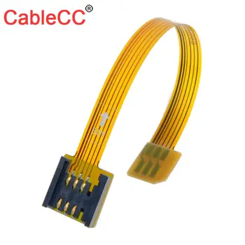 

Zihan 3G 4G Micro SIM Card Kit Male to Standard UIM SIM Female Extension Soft Flat FPC Cable Extender 10cm