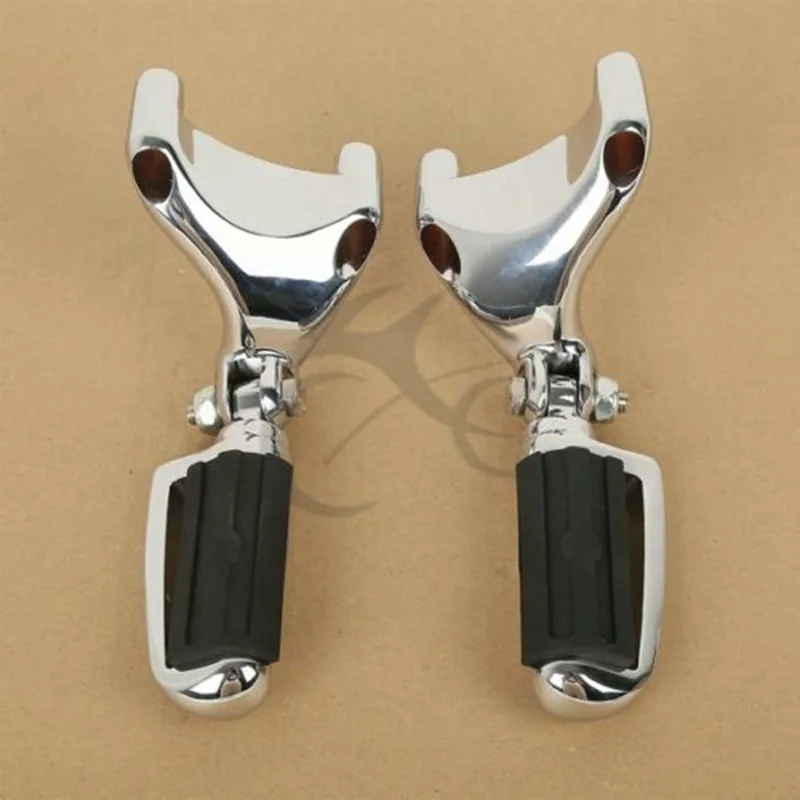 

Motorcycle Chrome Male Mount Footrests Footpegs With Mounts For Harley 883 1200 XL Sportster 04-13