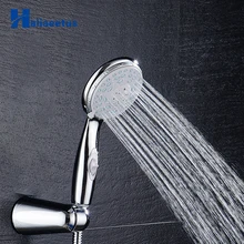 Экономии воды душем четыре Fuction с коммутатором Давление Boost силикагель chrome тропическим душем ABS отверстия ручной душ