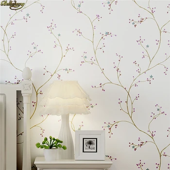 

beibehang papel de parede American pastoral cherry tree Wallpaper For Living Room Mural non woven white Wall Paper wall covering