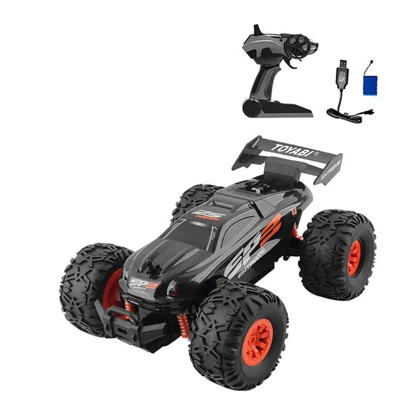 Радиоуправляемая машина 2,4G 1/18 Monster Truck, машинка с дистанционным управлением, игрушки с управлением, модель внедорожника, грузовик 15 км/ч, Радиоуправляемая машинка, игрушечные машинки - Цвет: Черный