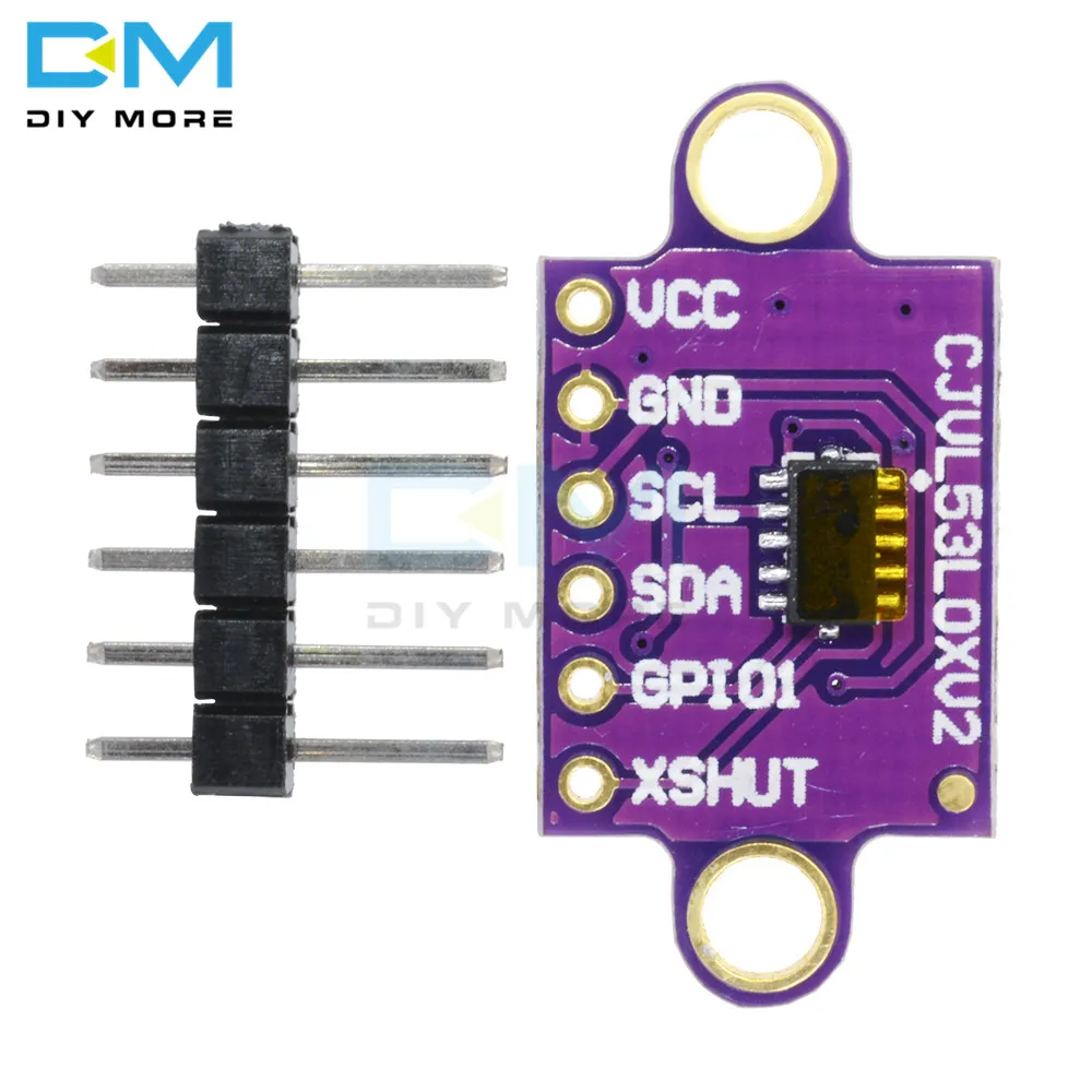 VL53L0X IC IIC I2C Интерфейс серийный Сенсор датчик вторжения лазерный модуль начиная Расстояние доска времени полета ToF GY-VL53L0XV2