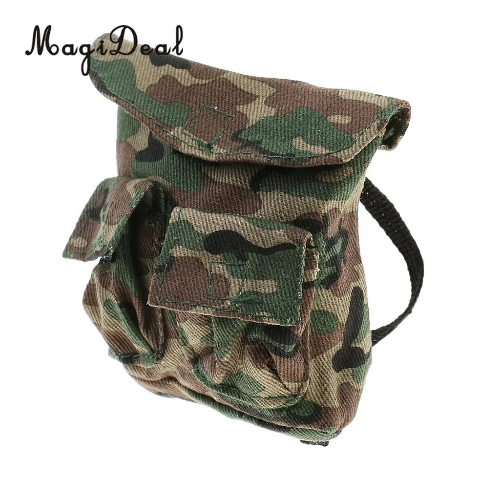 MagiDeal 1/6 Scale Soldiers Jungle Camouflage Backpack Shoulder Bag Model DIY for 12 Inch Action Figure Accs
